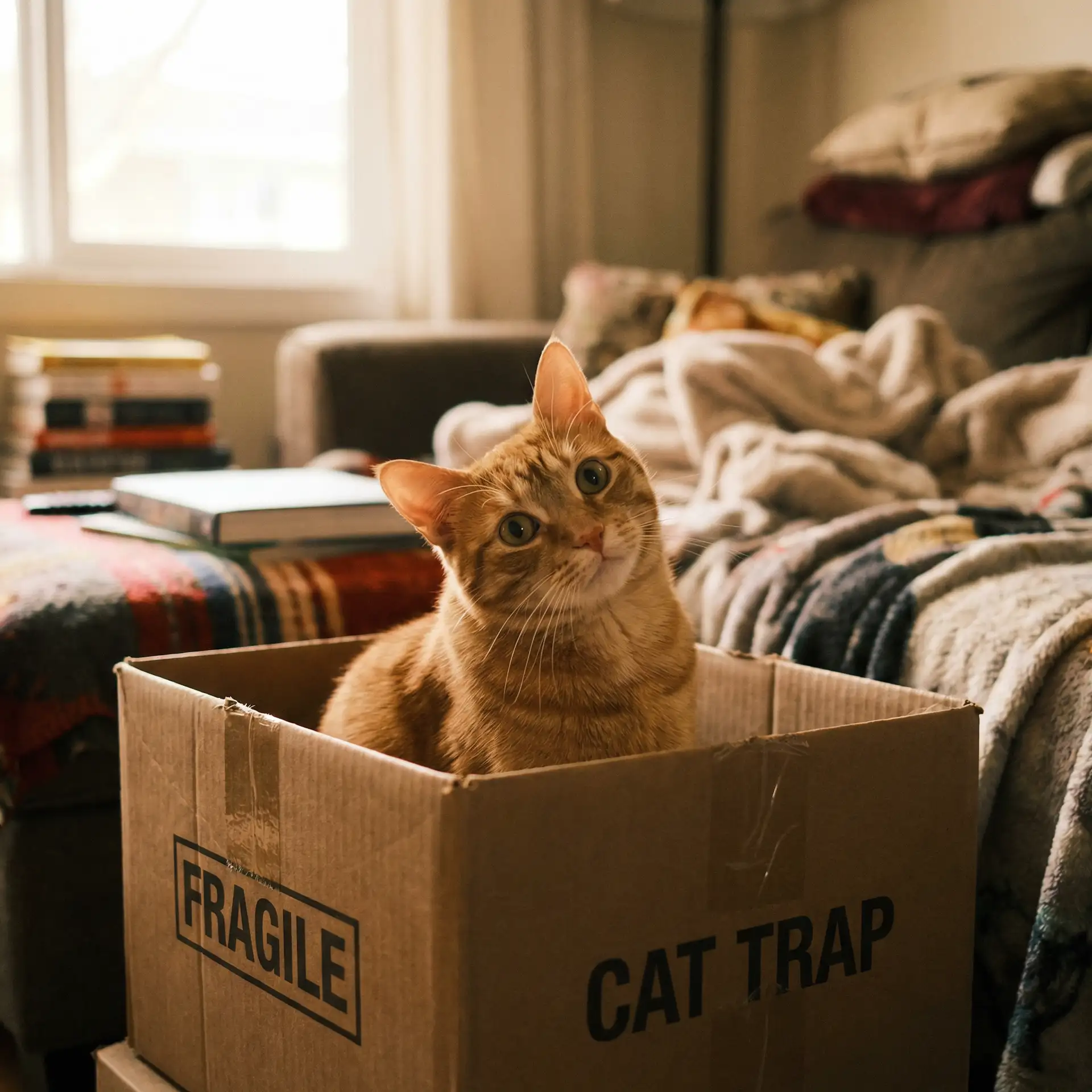 橘猫躲在纸箱里 - 两个人的免费完整版中文字幕